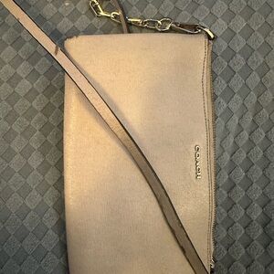 Coach Light Gray Crossbody Bag